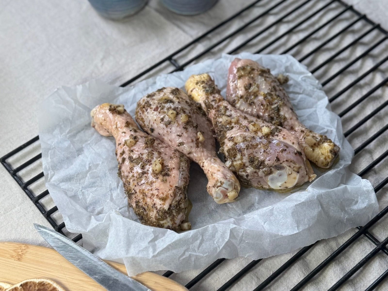 Eversfield Organic  Chicken Lemon & Herb Chicken Drumsticks x4