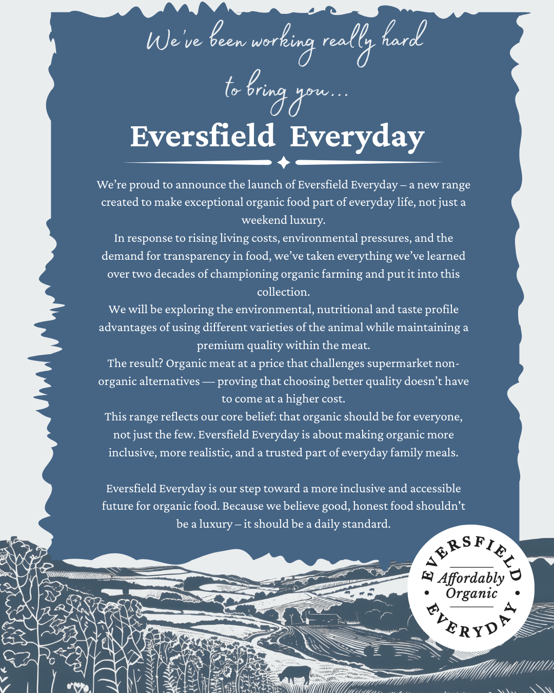 Eversfield Organic Pork Everyday Organic Pork Sausage Meat 400g